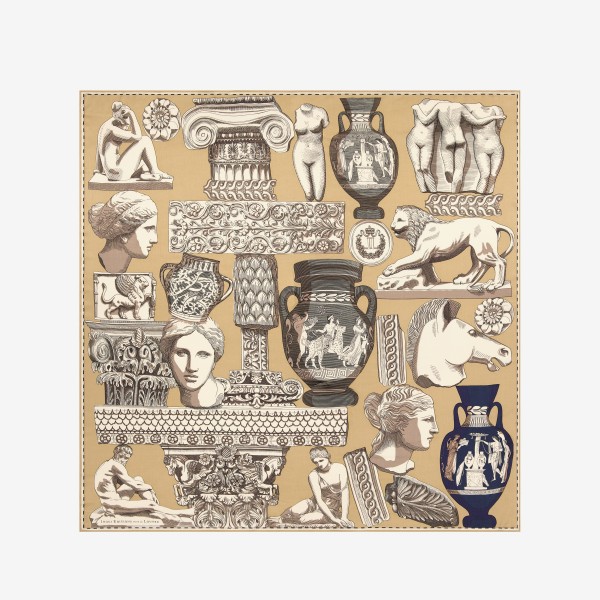 Inoui Editions šilko ir modalo skara ARCHIVES NATURAL